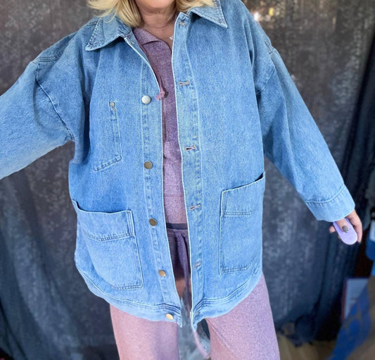 Mono B - Fall Morning Denim Shacket