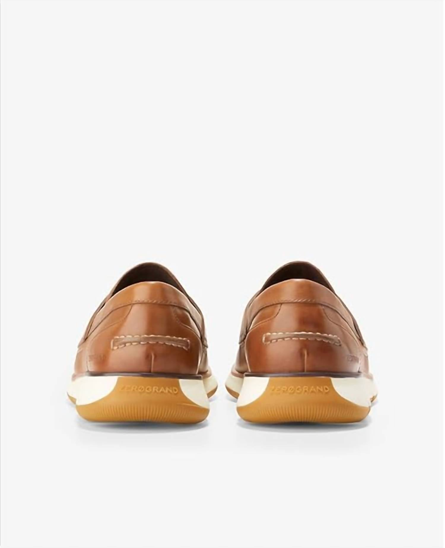 COLE HAAN Men's Zerogrand Penny Loafers in brown - men's loafer - view 4