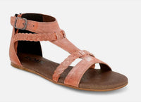 Roan Women's Posey Sandal in osaka canteloupe white - women's sandal