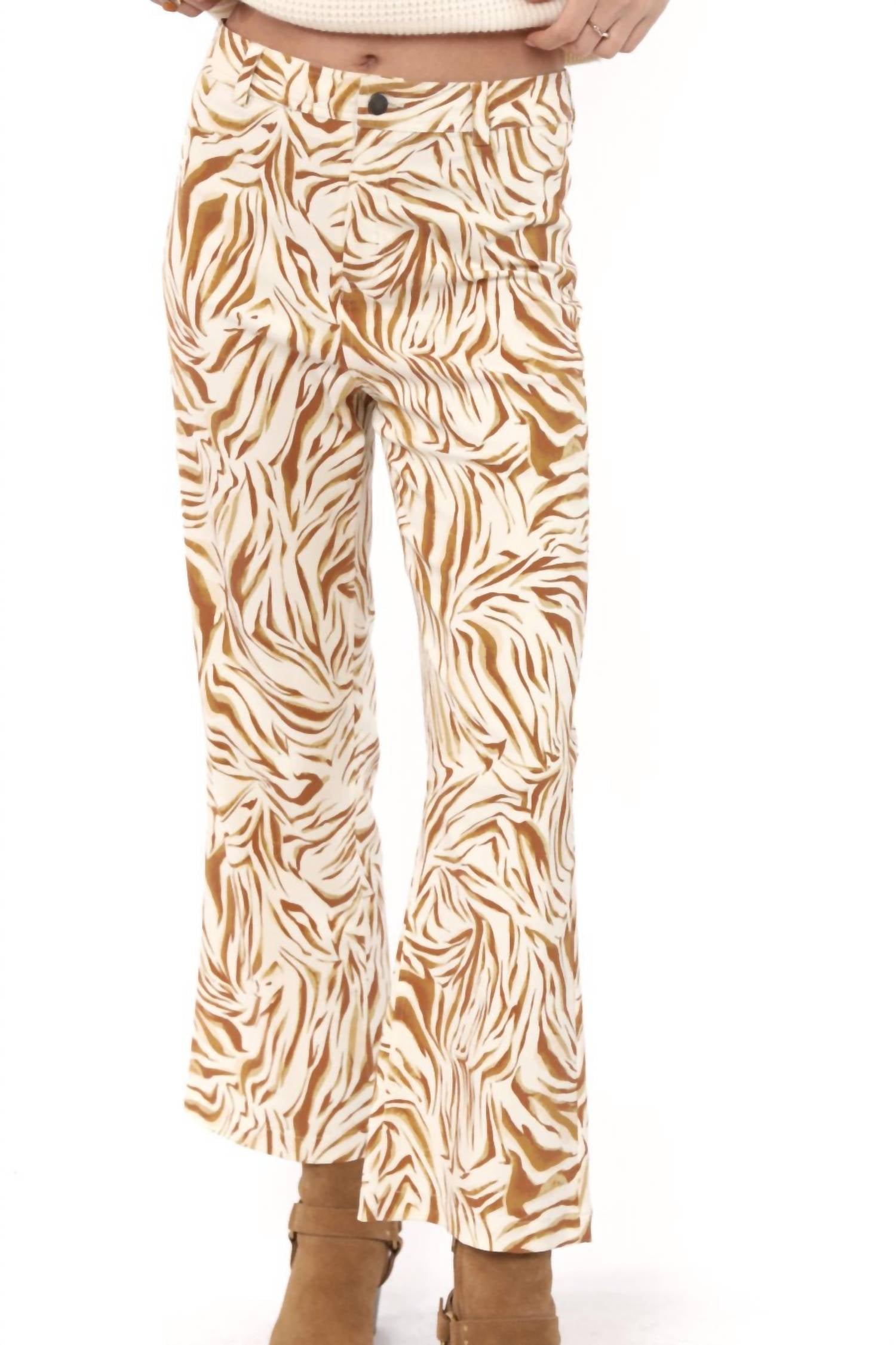 Sadie & Sage - City Boheme Zebra Pants