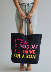 Panache Apparel - Women's Drink On A Boat Tote Bag