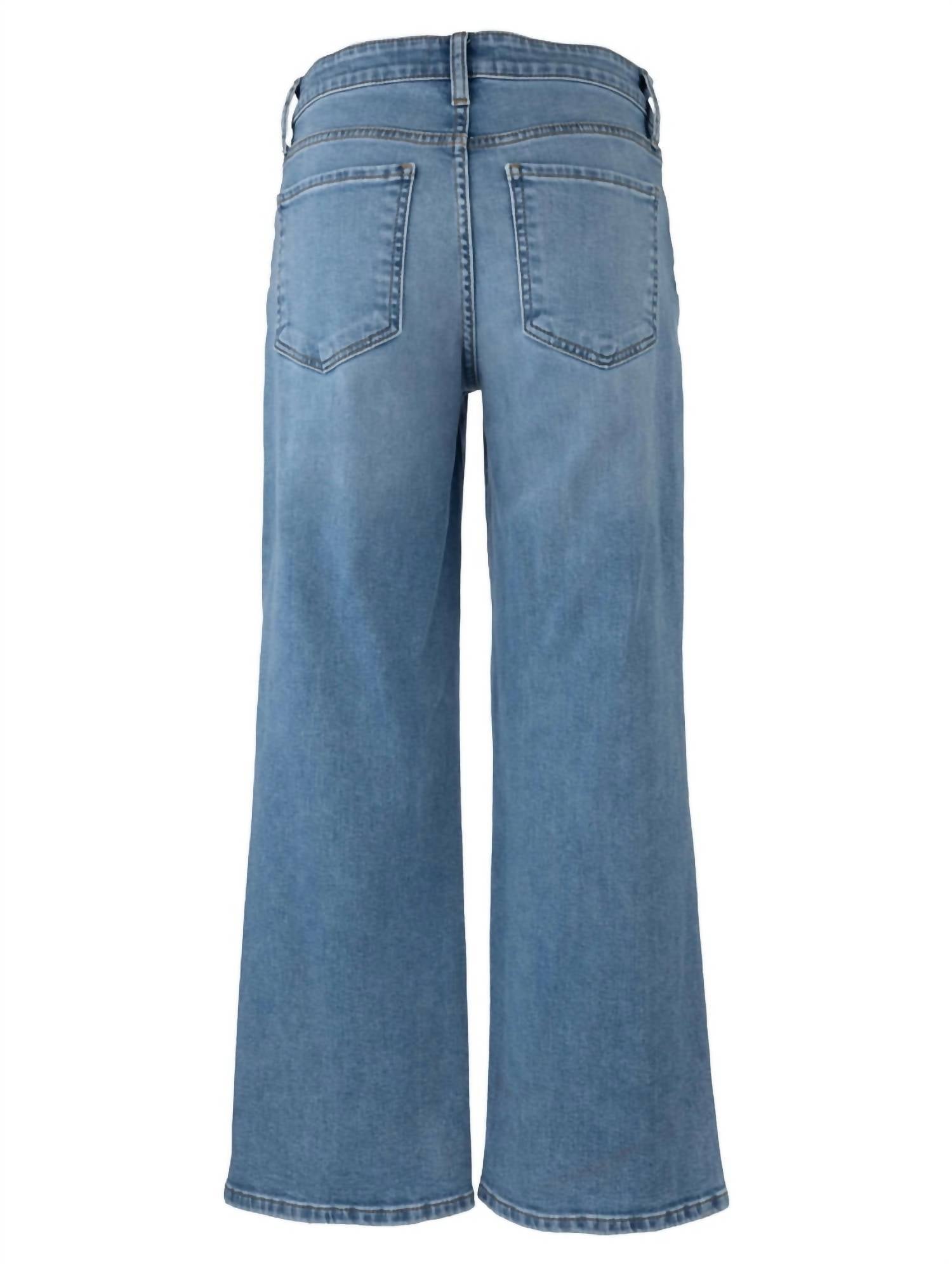 KUT FROM THE KLOTH Charlotte Straight Denim Jeans in medium wash - women's jeans - view 6