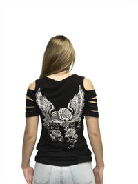 Liberty Wear - Wings cold Shoulder Top
