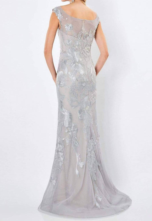 Montage By Mon Cheri - Illusion Off-shoulder Dress