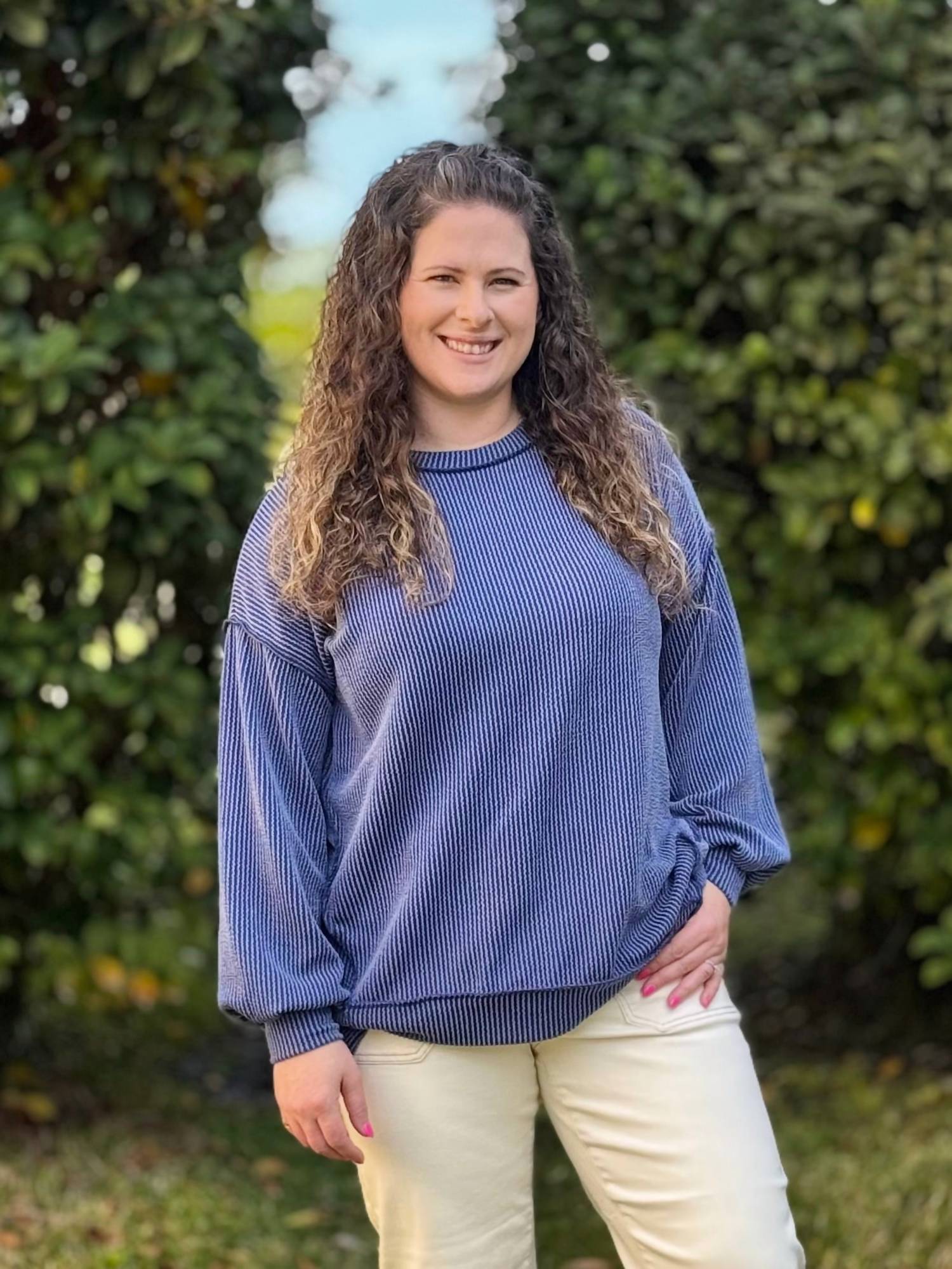 Simply Southern - Radiantly Ribbed Long Sleeve Top