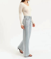 Daze - Far Out High Rise Wide Jeans