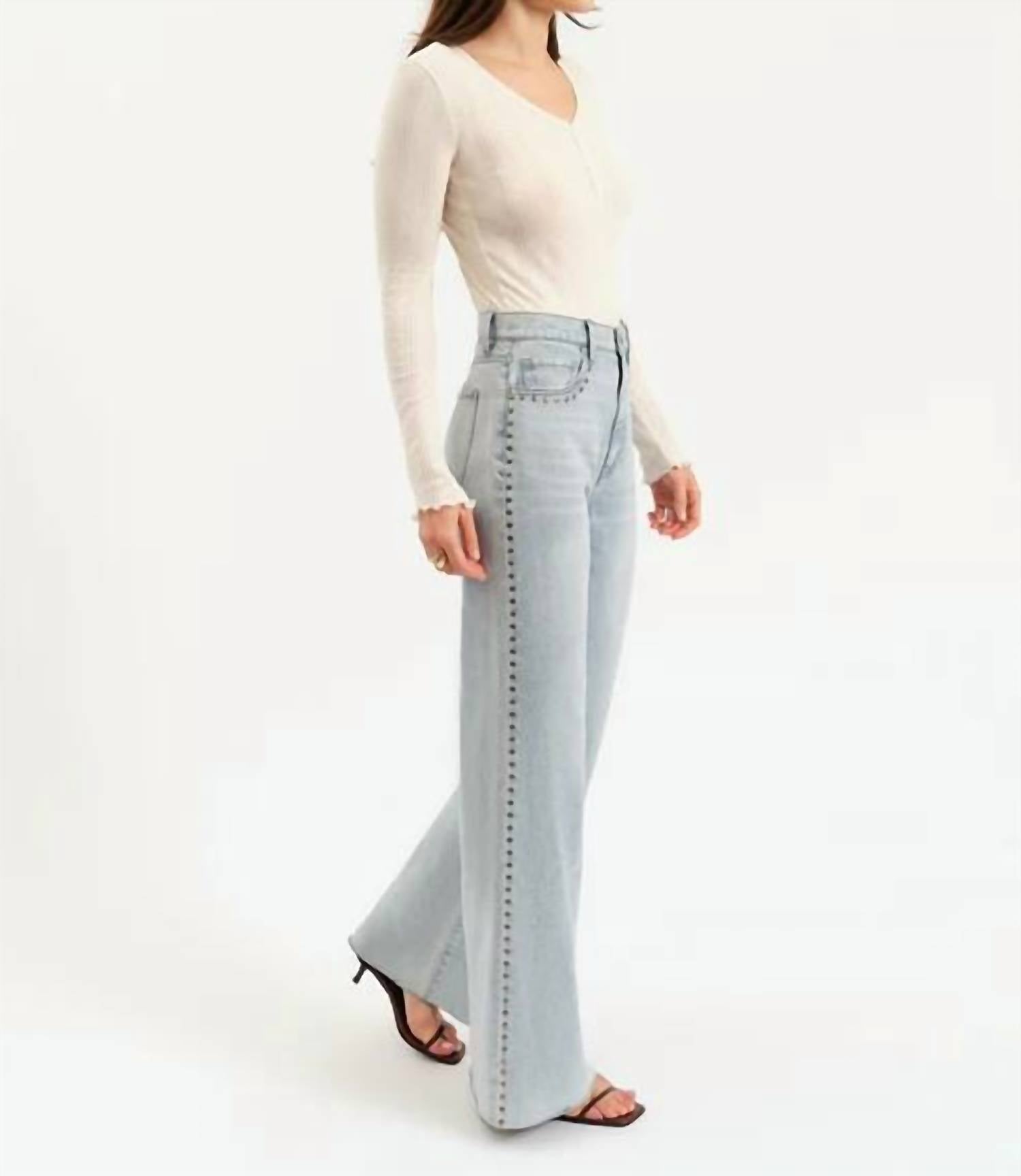 Daze - Far Out High Rise Wide Jeans