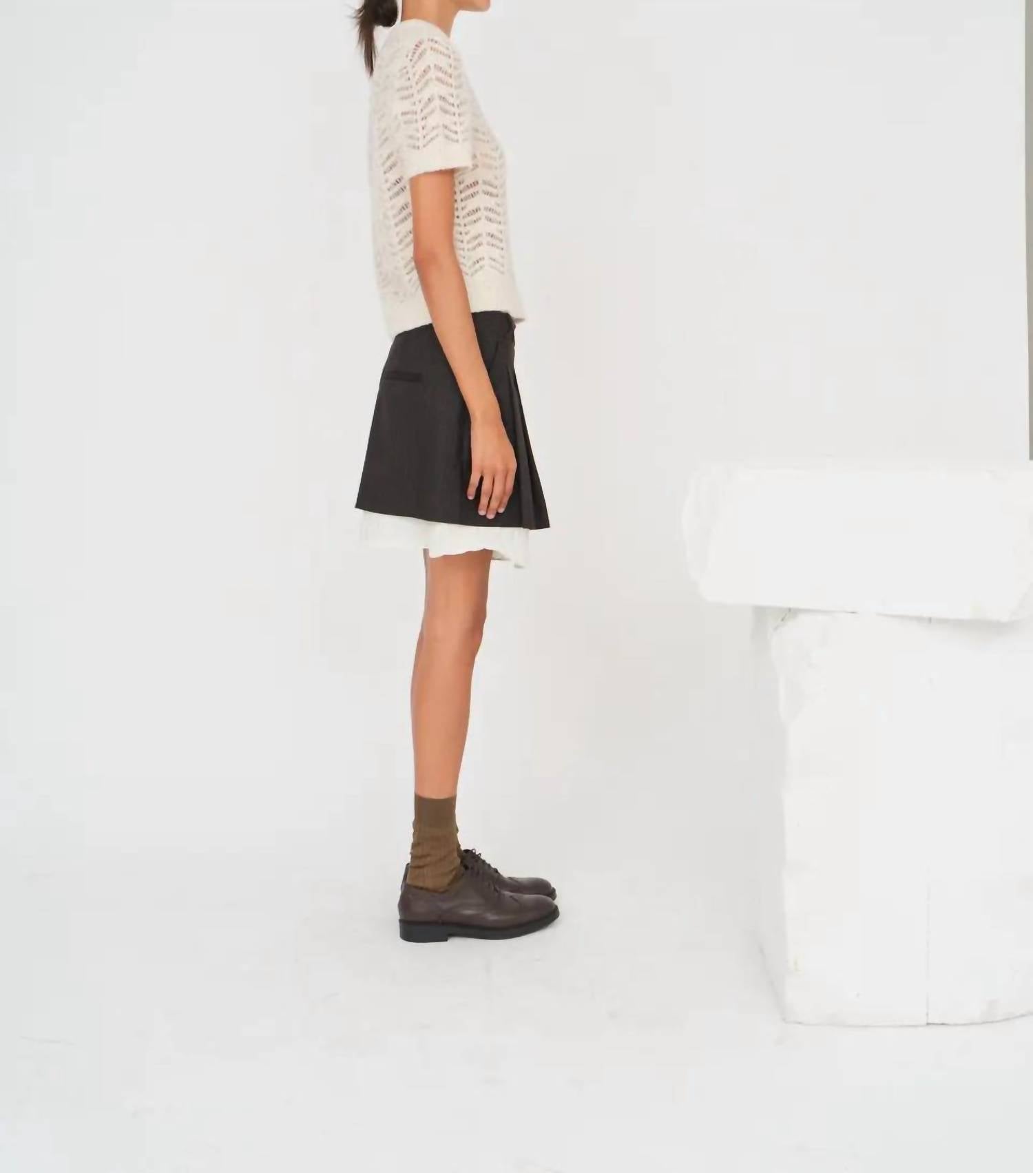 The Garment - Verbier Pointelle Mini Sweater