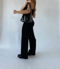 Et Clet - Black Knit Strapless Jumpsuit