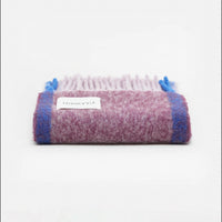 CLOSED Women's Alpaca Side Stripe Oversized Scarf in lavender purple - women's scarf