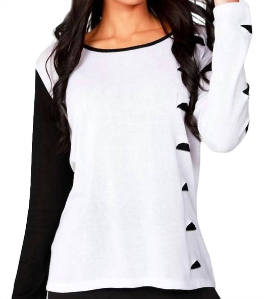 Cut Out Scoop Neck Pullover