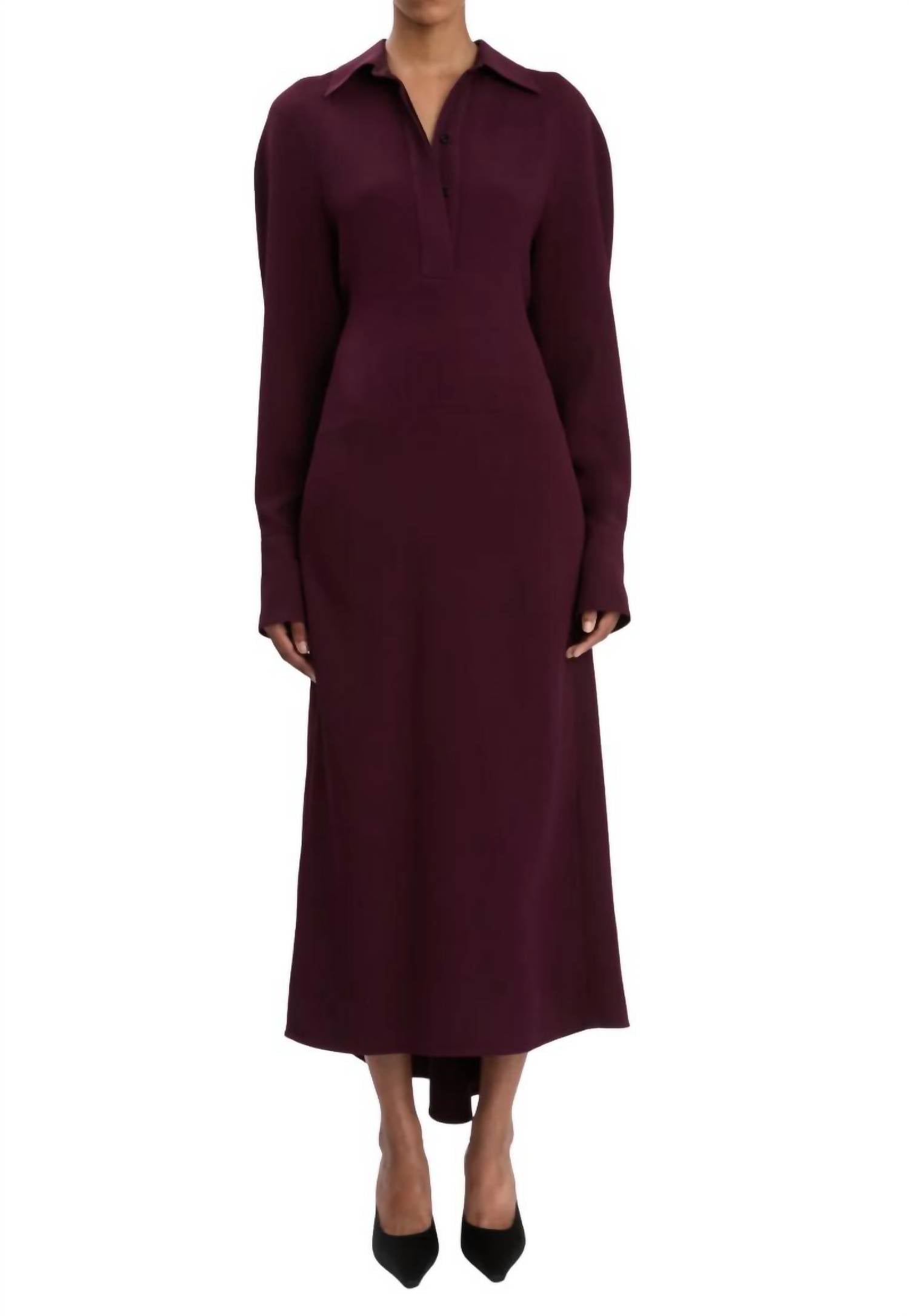 Victoria Beckham - Polo Collar Midi Dress