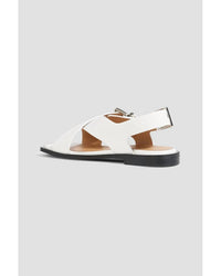 Ganni - Women's Feminine Buckle Cross Strap Sandal