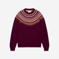 Jumper1234 - Women's Fairisle Yoke Crew Neck Sweater