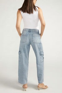 Silver Jeans Co - Utility Cargo Mid Rise Straight Leg