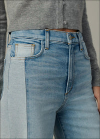 Joe'S Jeans - Mia Pieced Two Tone Wide Leg Jeans