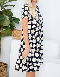 P & Rose - Daisy Print Swing Dress