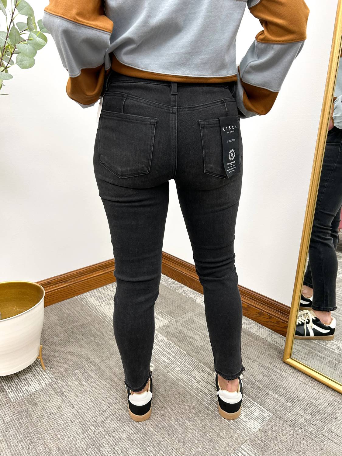 Risen - Tummy Control Mid Rise Crop Skinny Jeans