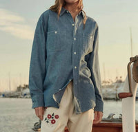 The Great. - Road Long Sleeve Button Down Shirt