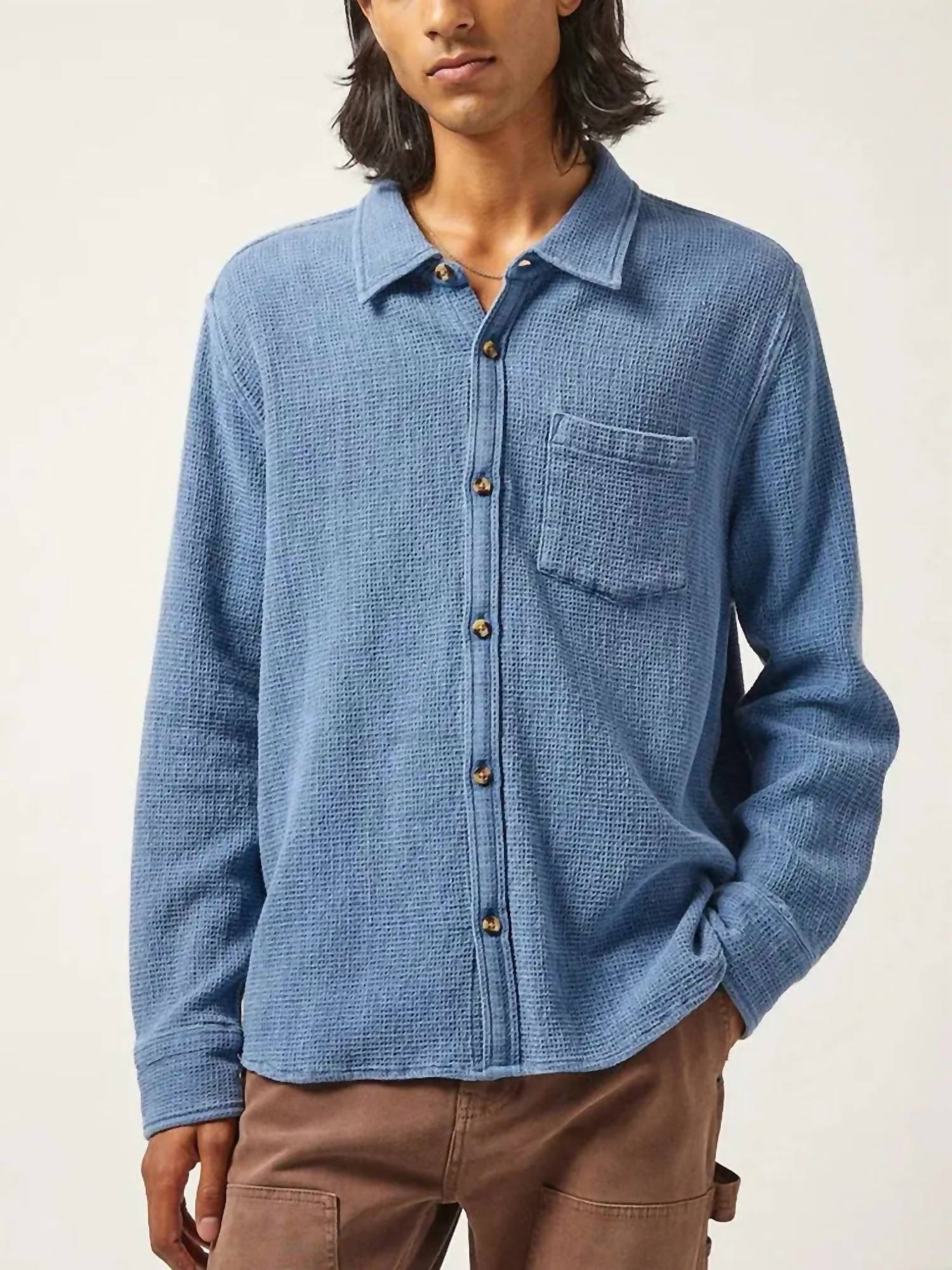 Corridor - Waffle Long Sleeve Shirt Top