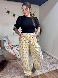 Anniewear - Kayttie Polka Dot Barrel Leg Pants