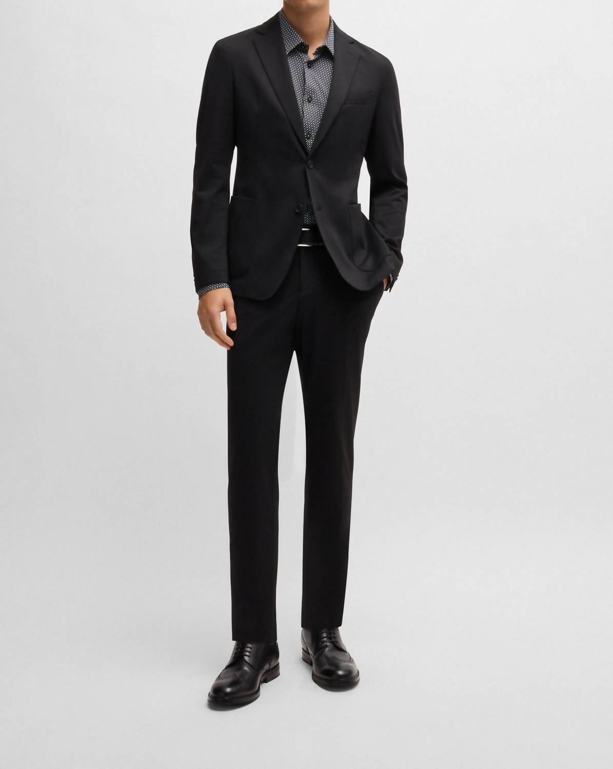Hugo Boss - Slim Fit Technical Stretch Monogram Shirt