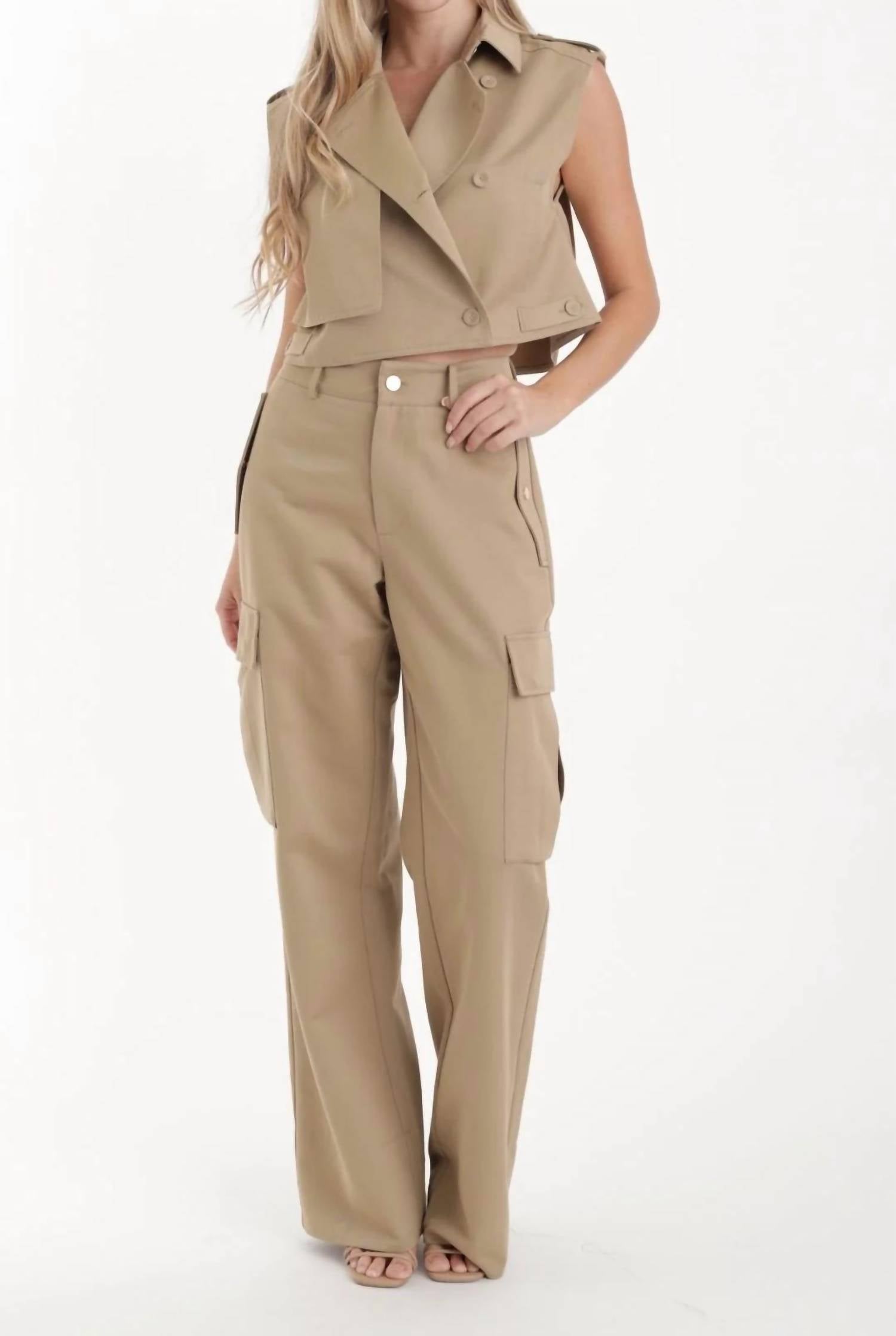 Karina Grimaldi - Sola High Waisted Cargo Pant