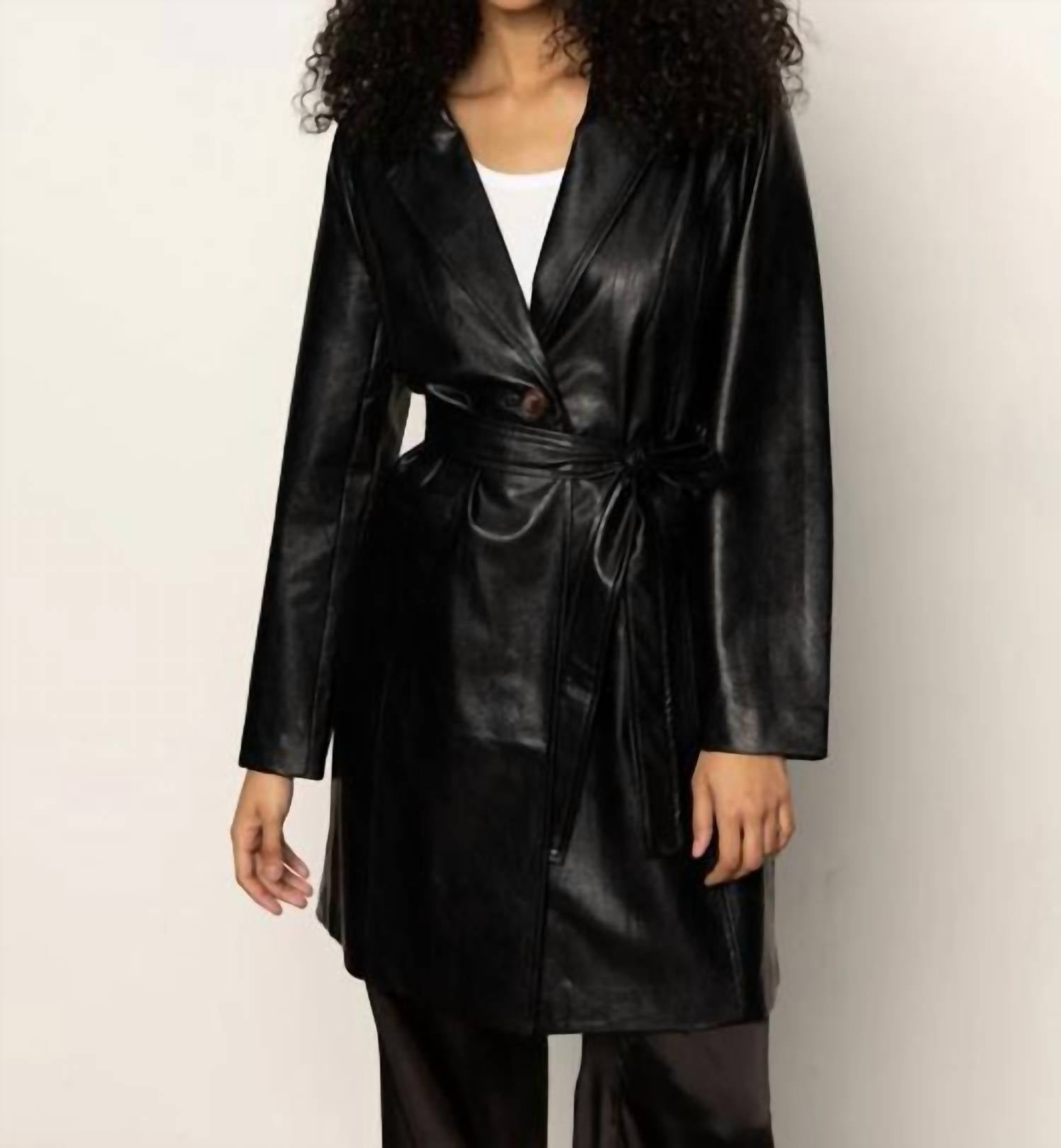 Sanctuary - Vegan Leather Coat
