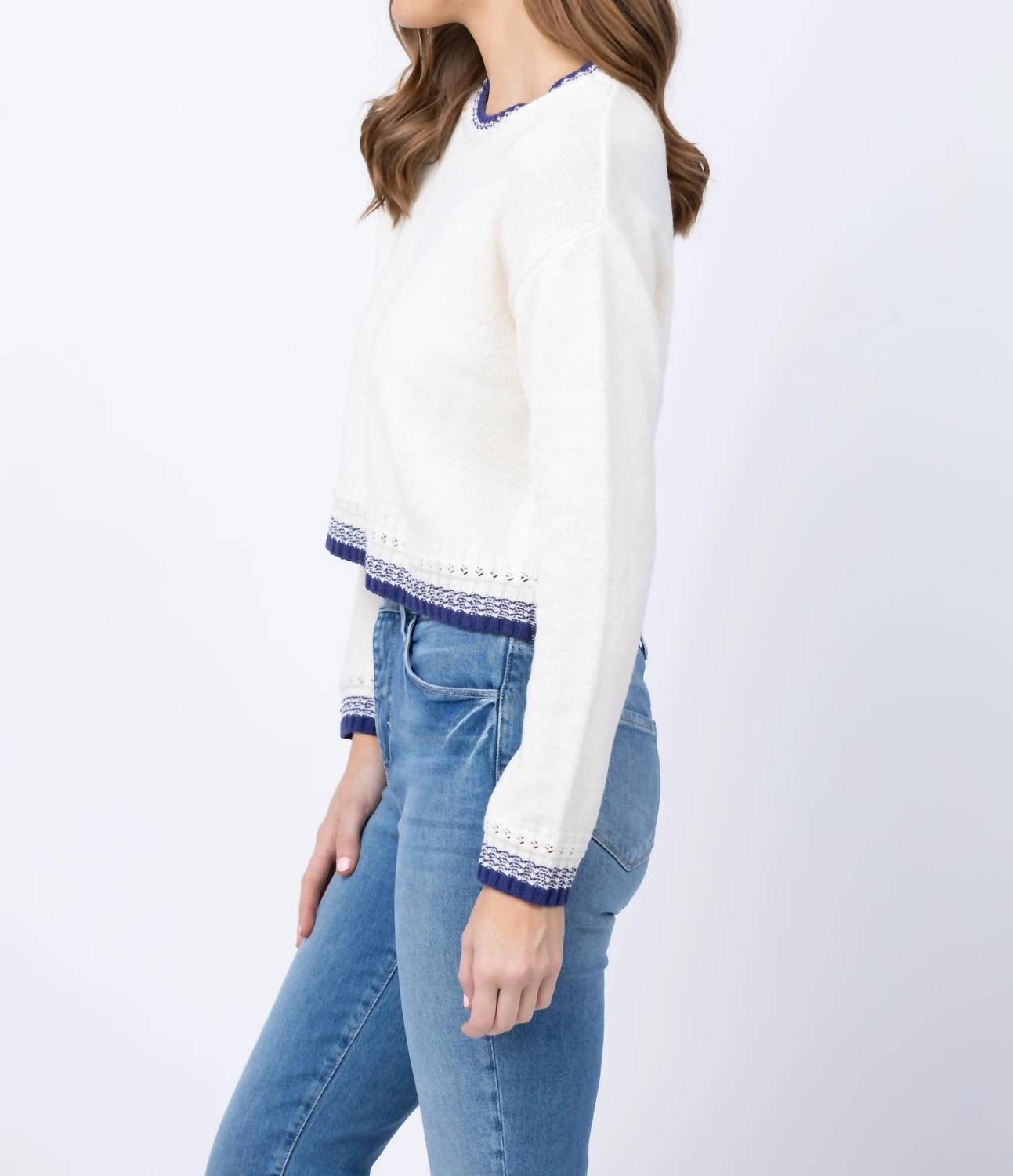 Central Park West - Eden Specialty Stitch Crew Sweater