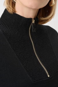 Joseph Ribkoff - Brushed Viscose And Nylon Funnel-neck Sweater