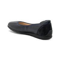 Ara Women's Sarah Ballet Flat in black calf and suede - women's flats - alternate view