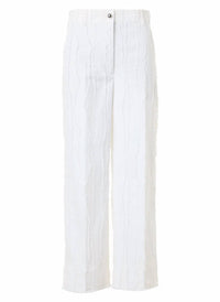 Akris Punto - Chiara Cotton Fil Coupé Crop Wide Leg Jeans