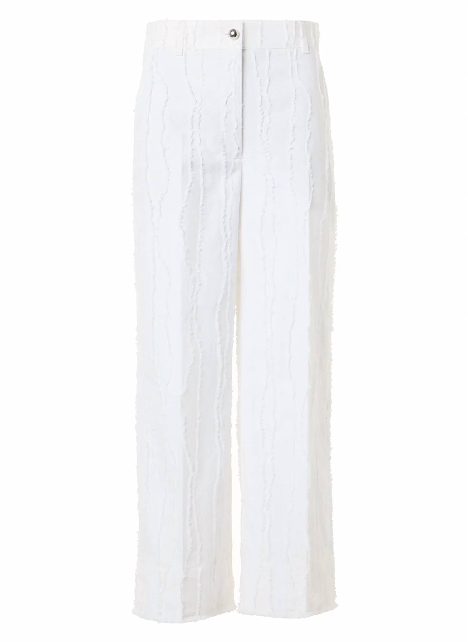 Akris Punto - Chiara Cotton Fil Coupé Crop Wide Leg Jeans