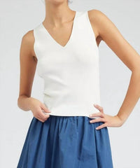 Current Air - Sleeveless V-Neck Sweater Top