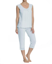 Twelve Eighty Eight - Amber Short Sleeve Cropped Pant Pajama Set