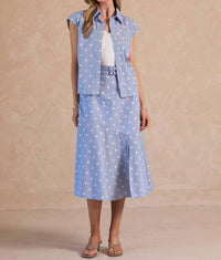 Current Air - Galaxy A-line Midi Skirt