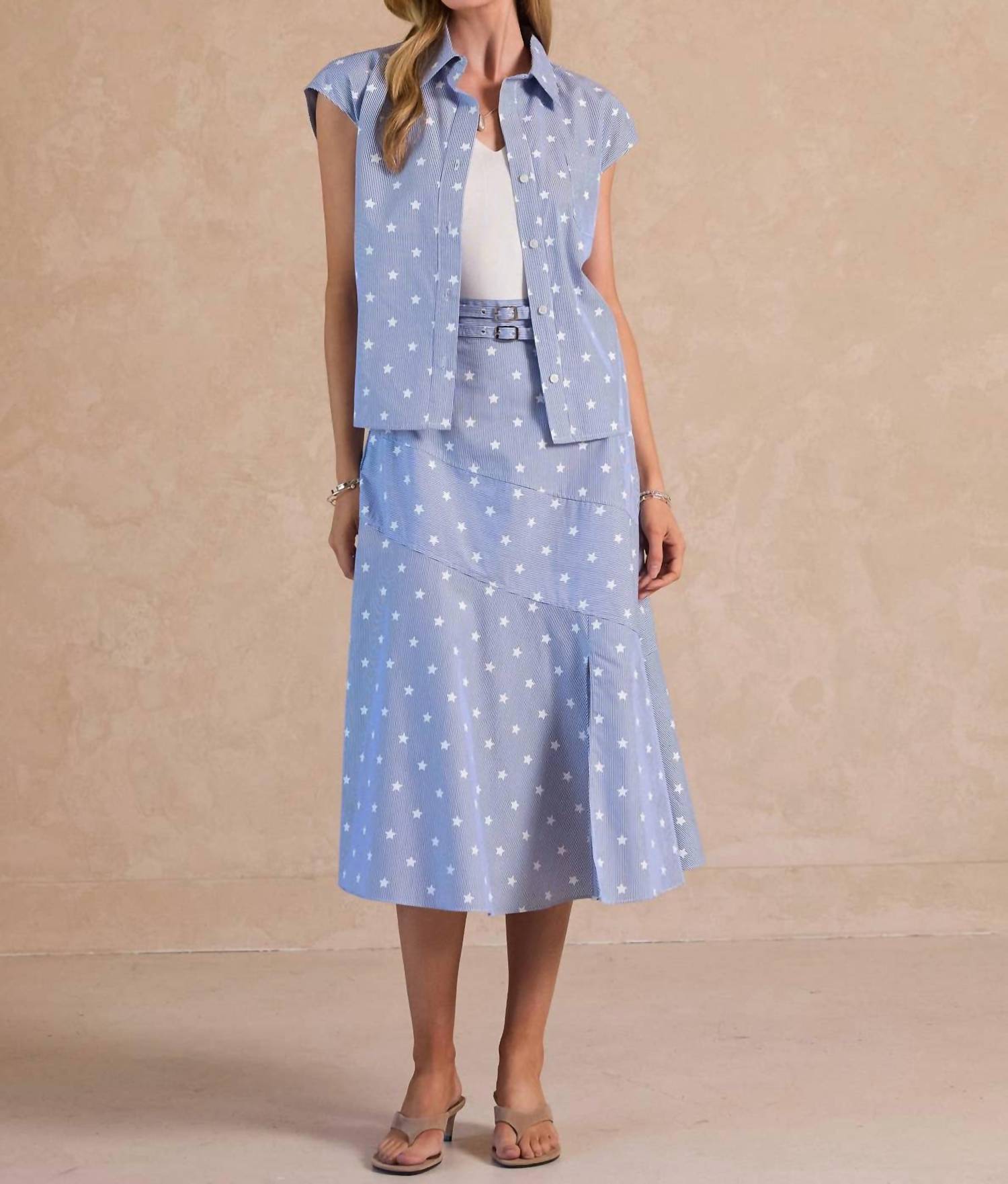 Current Air - Galaxy A-line Midi Skirt