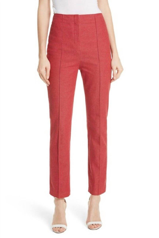 Diane Von Furstenberg - High Waist Tapered Leg Skinny Ankle Pants