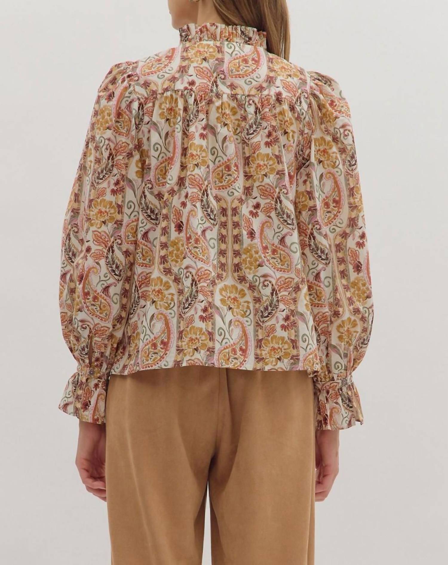 Entro - Sarah Paisley Blouse