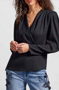 Tribal - Pleated Wrap Blouse