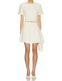 Dodiee - Alpaca Wool Mini Circular Skirt