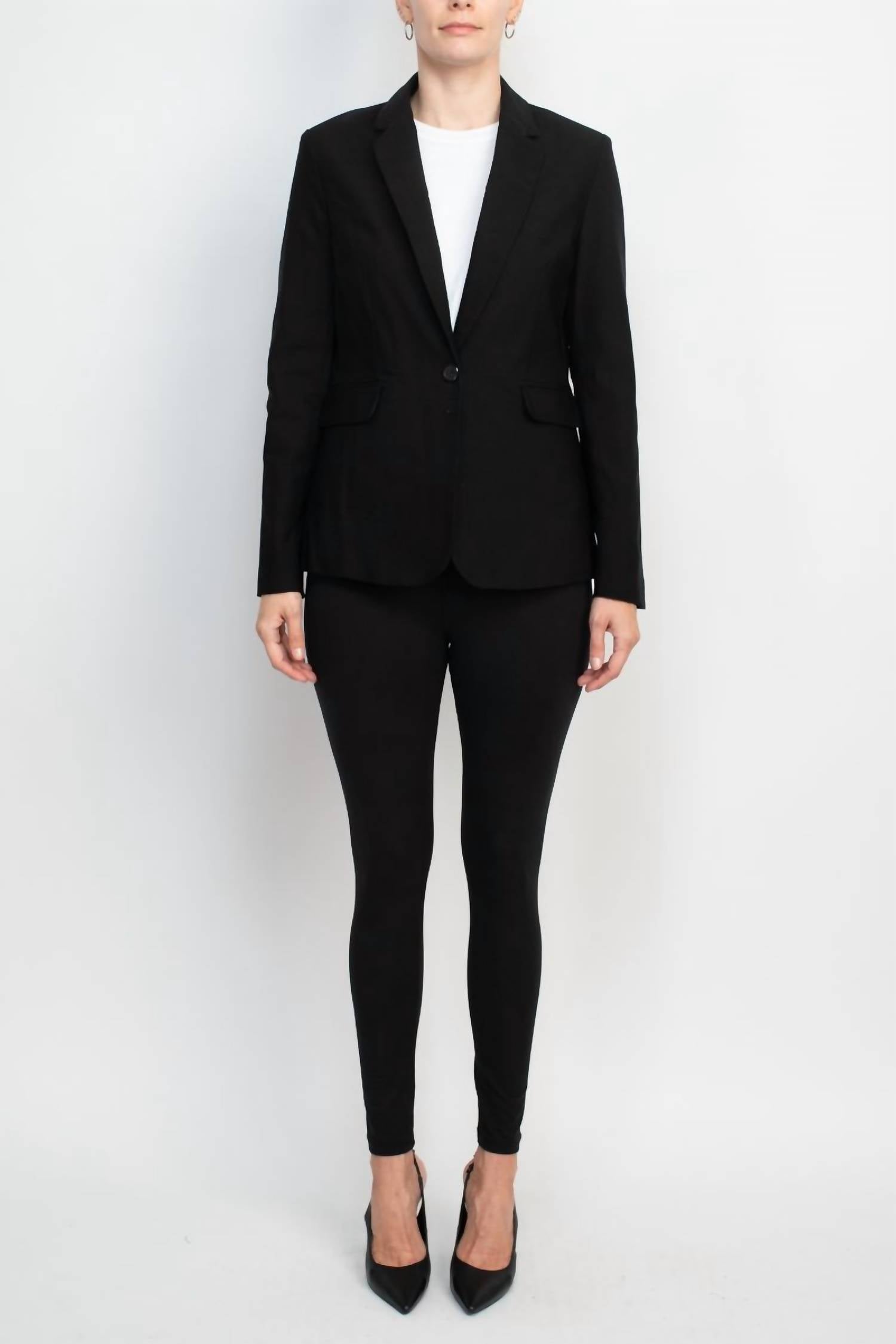 Zac & Rachel - Notched Collar Scuba Crepe Blazer