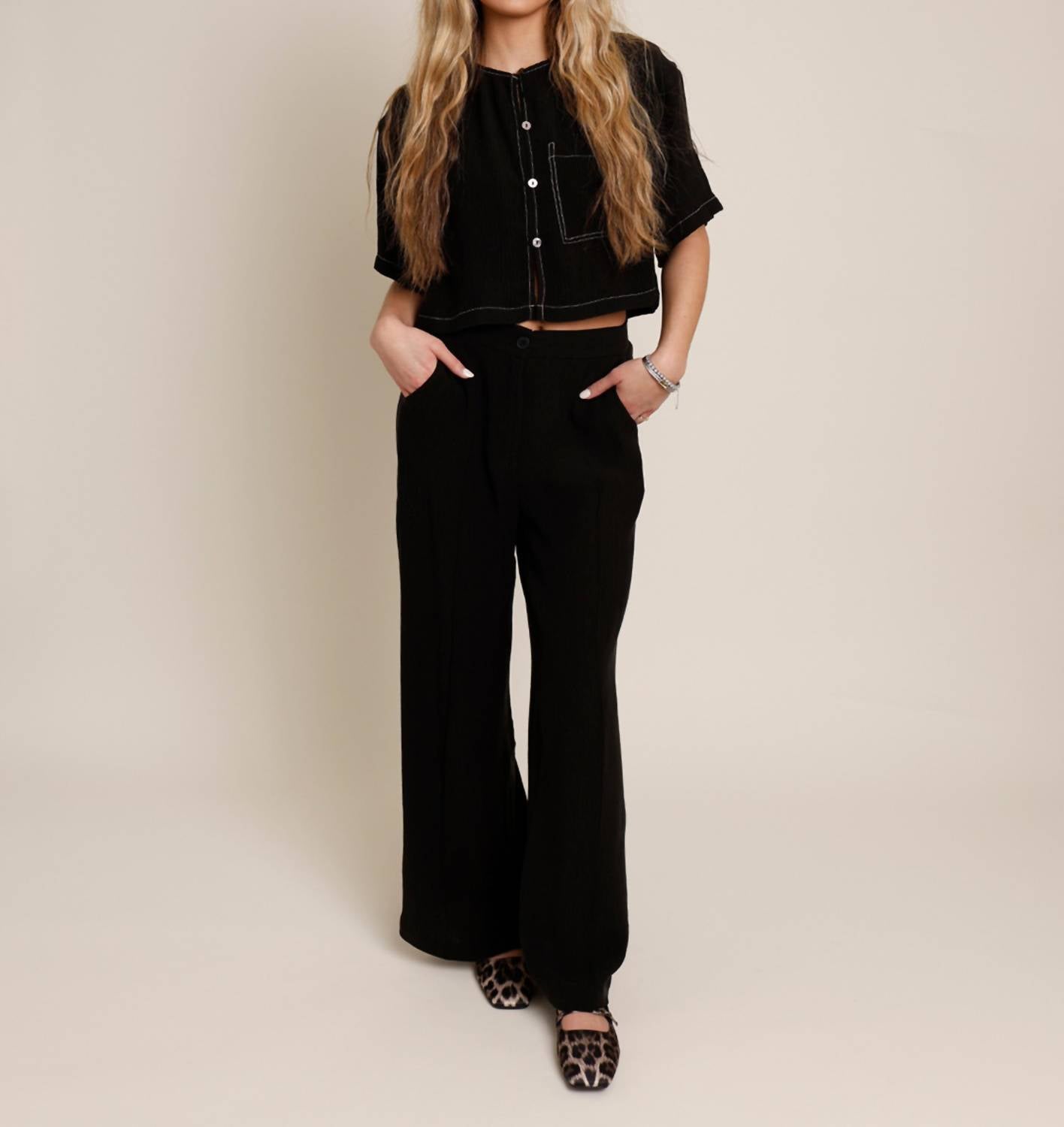 Frnch - Shape Of You Wide Leg Pants
