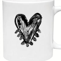 KERRI ROSENTHAL Women's Pop Heart Mug in black - item - detail view