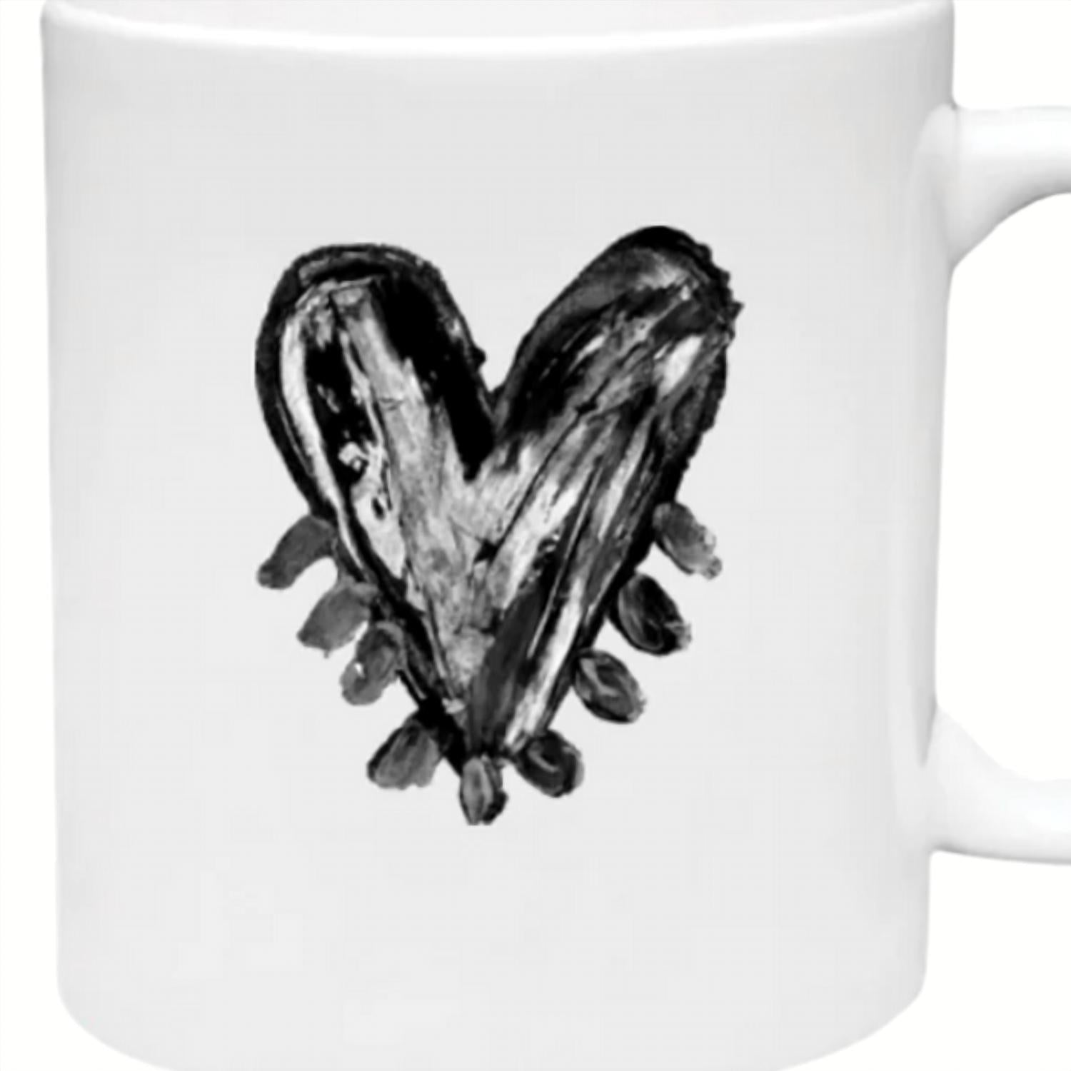 KERRI ROSENTHAL Women's Pop Heart Mug in black - item - detail view