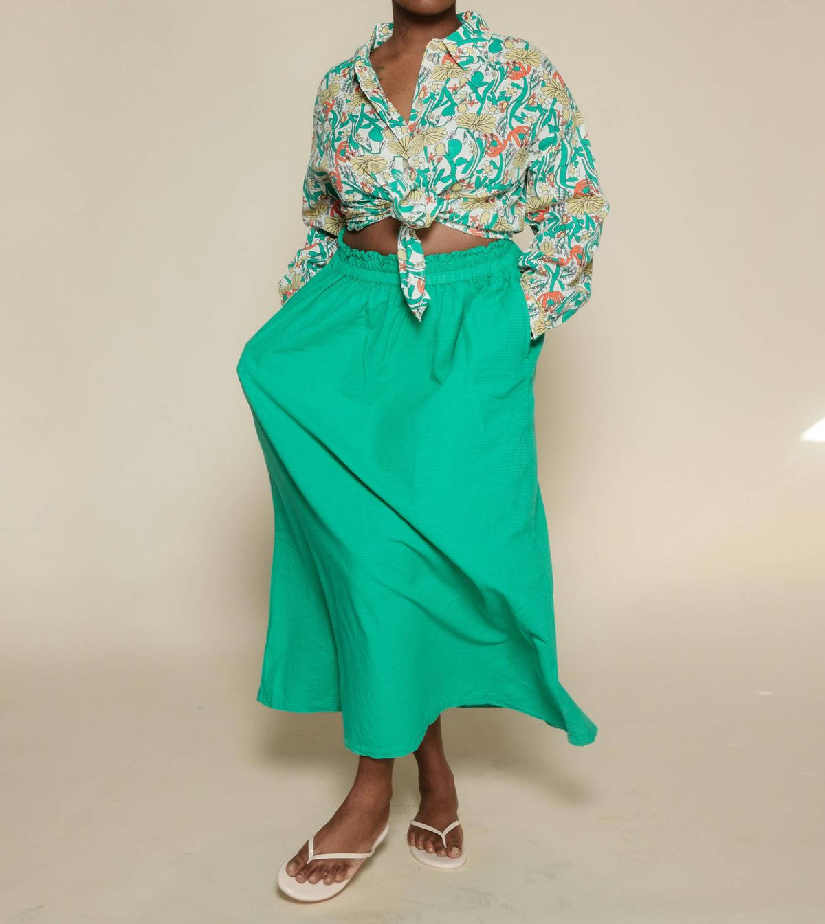 Bobo Choses - Recycled Cotton Evasé Midi Skirt