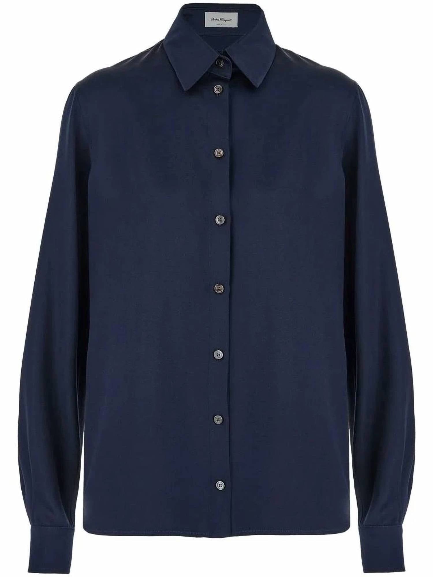 Salvatore Ferragamo - Satin Button Up Shirt