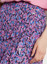 Berenice - Jupe Courte Volants Imprimee Skirt