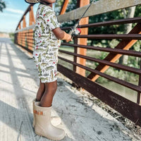 Fletch - Wishin I Was Fishin 2 Piece Bamboo Shorts Pajama Set