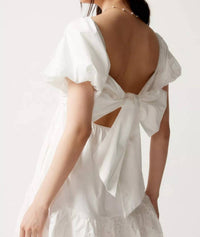 En Saison Juliet Mini Dress in white - women's dress - alternate view